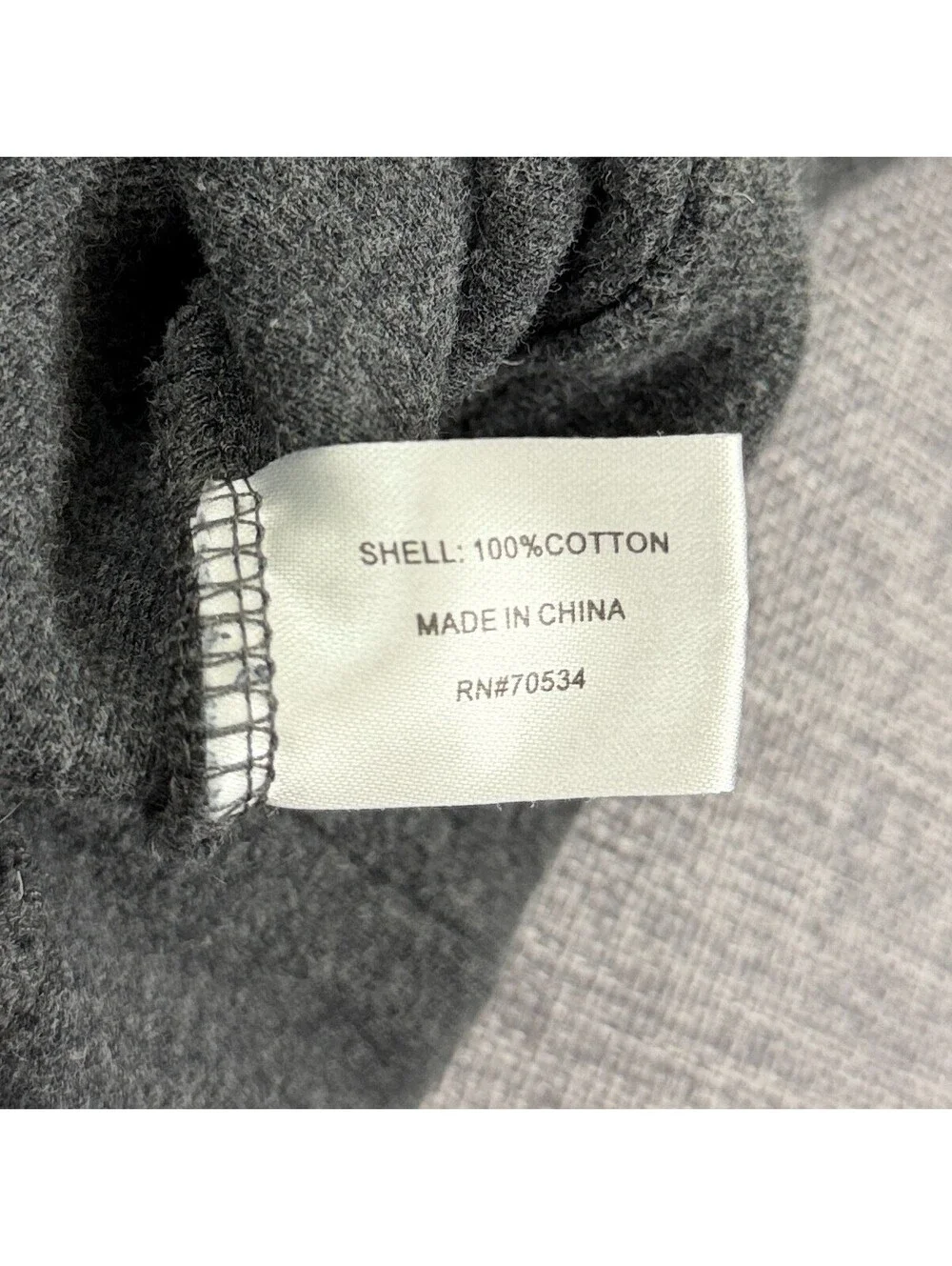 Orvis Mens XL Gray 1/4 Zip Pullover Sweatshirt Cotton Mock Neck